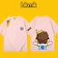 BKMK hợp thời trang dáng rộng côn đồ đẹp trai áo thun nam ngắn tay in bóng đá 100% Cotton cao cấp High Street mùa hè mới 0704