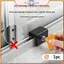 Cửa sổ trượt điện Tra Lo No Drill ABS cường độ cao Giới hạn có thể điều chỉnh Lo để bảo mật cửa sổ lâu trôi.
