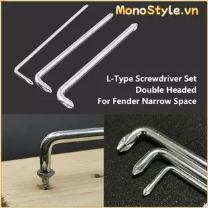 MONOSTYLE 3 Cái / bộ Bộ Tua Vít Tay Ngắn Chuyên Nghiệp PH0 PH1 PH2 Cho Fender Không Gian hẹp Loại L