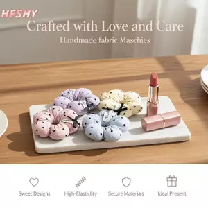 HFSHY Hoa Hình Tóc Scrunchies Trái Tim Đáng Yêu In Mềm Mại Không Thắt Lưng Tóc Cho Bé Gái Mặc Thời Gian Dài Sử Dụng Hàng Ngày VN