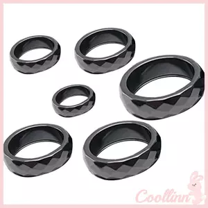 COO Hematite Nhẫn Nữ Nam Châm Hematite Đá Ban Nhạc Nhẫn Cân Bằng Rễ Luân Xa