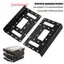 Kim loại 2,5 inch đến 3,5 inch Gắn lưu trữ Braet HDD Bộ chuyển đổi SSD Khay giảm tiếng ồn Lắp đặt ổ đĩa