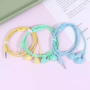Tai nghe có dây bề mặt mịn U19 Tai nghe siêu trầm 3,5 mm có Mic tích hợp Tai nghe khử tiếng ồn Tai nghe nhạc