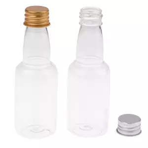 Ziyulinyuk 10 Cái 50ml Mini Clear PET Chai Nhỏ Có Thể Đổ Lại Cho Tiệc Cưới Chai Rượu Có Nắp Vít Chống Rò Rỉ VN