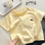 Trẻ Em Cotton Nguyên Chất Áo Thun Cotton Nguyên Chất Bé Trai Quần Áo Mùa Hè Bé Trẻ Em Quần Áo Bé Gái Rời Thường Ngày Top Nửa Tay RXUM