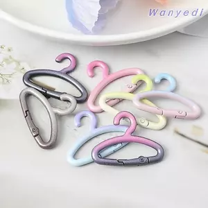 WANYEDI 5 Chiếc Móc Khóa, Móc Khóa Lò Xo Hợp Kim Phong Cách Dễ Thương, Móc Chuyển Đổi Hai Mặt Màu Sắc Vòng Lò Xo Nhiều Màu Sắc Khóa Vật Liệu Thủ Công