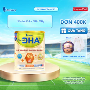 Sữa bột Colos DHA+ cho trẻ – Bổ sung dinh dưỡng, hỗ trợ phát triển trí não – Lon 800g