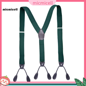 MIC _ Men Suspender Với 6 Nút Đóng Cửa Thiết Kế Chống Trơn Trượt Có Thể Điều Chỉnh Đàn Hồi Giữ Quần Của Bạn Lên Nam Hình Chữ Y Nặng Suspen