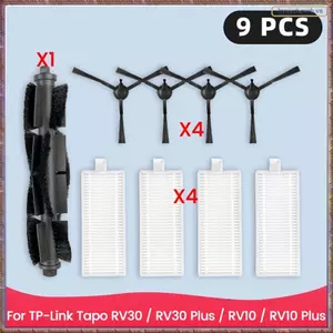 Dành cho -Link RV30 / RV30 Plus / RV10 / RV10 Plus Phụ tùng thay thế Bộ lọc Hepa Phụ kiện bàn chải bên chính Vật tư tiêu hao