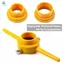 6 Cái PVC Thread Maker Tool Pipe Threader Plumbing Tool Kit Pipe Round Die Set với 3 khuôn 1 / 2 In, 3 / 4in và 1in NPT Die Set
