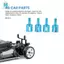 Bộ khớp cốc xương chó trục ổ đĩa kim loại cho TT01 TT-01 TT01D TT01E TT02 TT-02 1 / 10 RC Xe nâng cấp các bộ phận