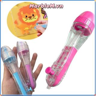Bút định vị hạt cầm tự động MARBLEM, máy ép thủ công cho hạt Perler/Hama, dụng cụ DIY tiết kiệm thời gian cho trẻ em