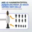 M8 Rebounder Set Dent Repair Hammer với đầu công cụ loại bỏ hư tổn mưa đá để sửa chữa vết lõm không sơn