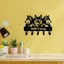 HELLOYOUNG Timberwolf Kim Loại Silhouette Móc Treo Tường Giá Cho Áo Móc Khóa Khăn Trang Trí Nhà Cửa Sắt Rèn Sắp Xếp Lưu Trữ