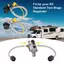 Dành cho Bộ điều chỉnh hai tầng 2 gói 1 / 4 NPT RV cho ống propan, Đầu nối đuôi lợn bằng thép không gỉ 15 Inch
