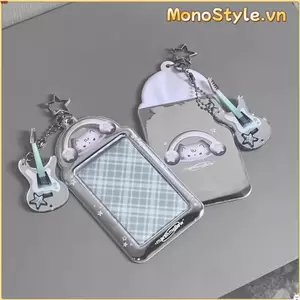 Giá đỡ Photocard MONOSTYLE, Rock Kitten 3 Inch Thần tượng Bảo vệ ảnh, Vỏ thẻ ID sinh viên PVC trong suốt dễ thương Khung ảnh Kpop