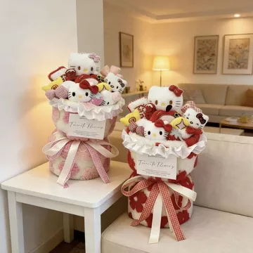 Hello Kitty Quà Tặng Ngày Lễ Tình Nhân Búp Bê Bó Hoa Hoạt Hình Thành Phẩm Quà Tặng Cho Bạn Gái Quà Tặng Cho Bạn Gái Búp Bê Cho Bạn Gái 7.10