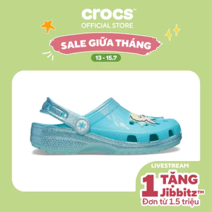 Giày Clog Trẻ Em Crocs Toddler Classic Frozen Elsa - 210237-90H