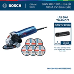 Máy mài góc nhỏ GWS 900-100S - Tặng kèm 5 Đá cắt Bosch 100x1.2x16mm (sắt) chất lượng chuẩn Đức — ảnh 1