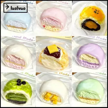 LUOLVUO Bóp Đồ Chơi, Bánh Kẹo Bánh Bao Cơm Cảm Giác Fidget Đồ Chơi, Mô Phỏng Món Tráng Miệng Chậm Phục Hồi Đồ Chơi Giải Nén
