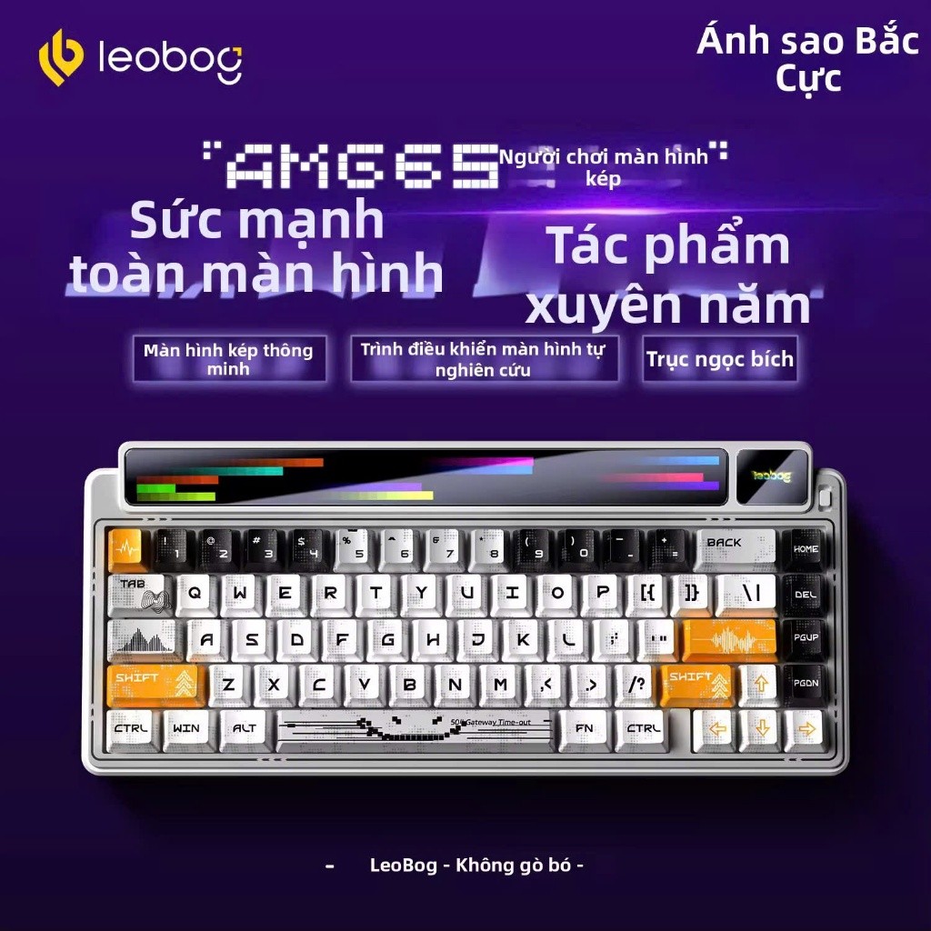 Bàn phím cơ Leobog AMG65 CUSTOM Màn hình (3 mode,2 màn hình Tùy chỉnh+ TFT, Pin 8000 mAh) THkeyboard | BigBuy360 - bigbuy360.vn