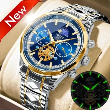 Đồng hồ thông thường sang trọng Thương hiệu hàng đầu Đồng hồ đeo tay nam doanh nhân Đồng hồ ngày Đồng hồ bấm giờ chống nước Đồng hồ nam