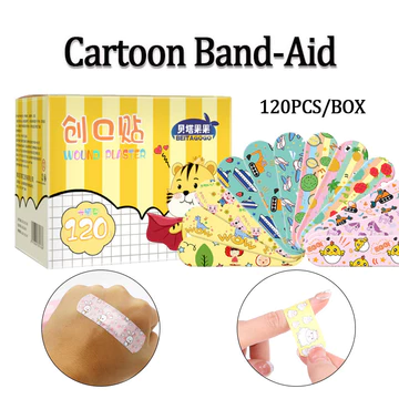 Miếng dán vết thương hỗ trợ cho trẻ em Phim hoạt hình chống thấm nước thoáng khí Băng cầm máu dễ thương Băng dính băng dính