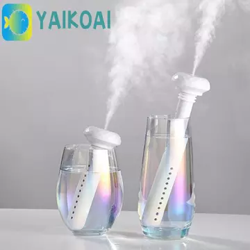 Máy tạo độ ẩm GLENES, Máy tạo độ ẩm phun Mini bằng nhựa cầm tay, Máy lọc ô tô có đèn LED Mô hình dài và ngắn Sử dụng linh hoạt Máy tạo độ ẩm tạo sương thơm Anion