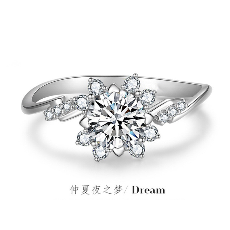 Moissanite Wedding Ring by tuoyu shop.vn