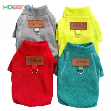 HOBBYIN Quần áo cho chó cưng, Quần áo cho chó con ấm áp chắc chắn, Áo Hoodie Yorkshire sang trọng Áo sơ mi đế mèo Thú cưng Quần áo ấm áp Quà tặng mùa đông