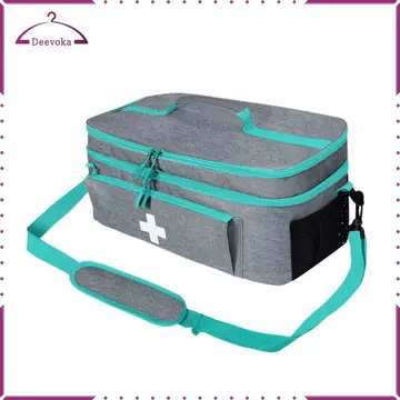 Túi sơ cứu, Túi khẩn cấp, Dụng cụ sắp xếp thuốc, Túi lưu trữ y tế, Túi Polyester di động có dây đeo vai có thể điều chỉnh cho du lịch