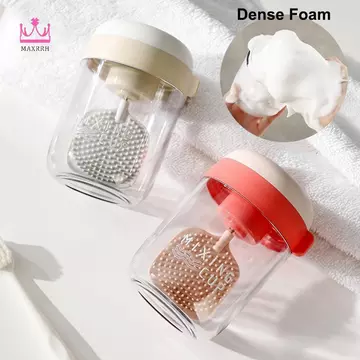 Máy tạo bọt tự động Maxrrh Máy rửa mặt Mini Máy tạo bọt phòng tắm Máy tính để bàn Dung tích lớn Hộp đựng tạo bọt Máy làm sạch da mặt Mới