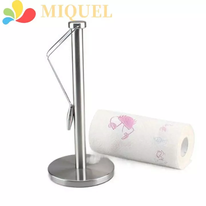 Giá Giấy Cuộn MIQUEL Ổn Định Tiện Ích Nhà Bếp Bằng Thép Không Gỉ Tiện Ích Trang Trí Bàn Nhà Có Kẹp Dọc Khăn Giấy Chống Trơn Trượt Giá Để Đồ