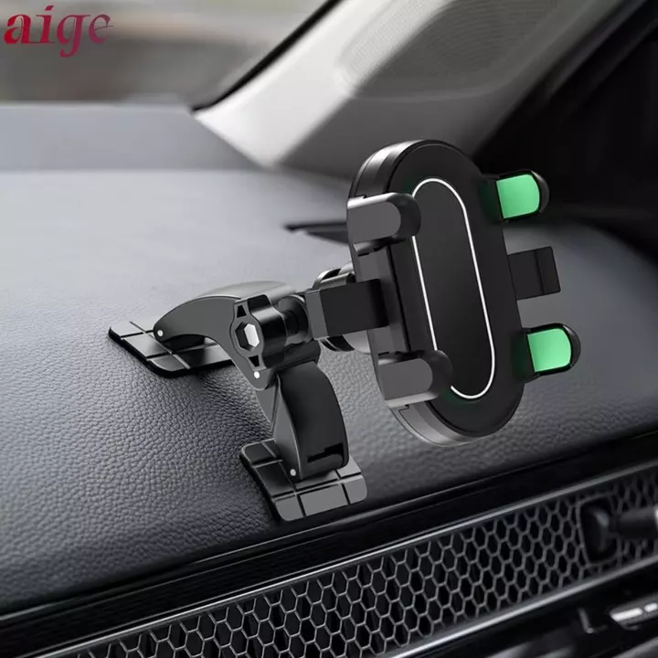 Giá đỡ ô tô đầu bi AIGE, Giá đỡ điện thoại xoay 360 độ 17mm, Đế dính kép Tự dính có thể điều chỉnh Giá đỡ điện thoại di động Giá đỡ lắp đặt bảng điều khiển
