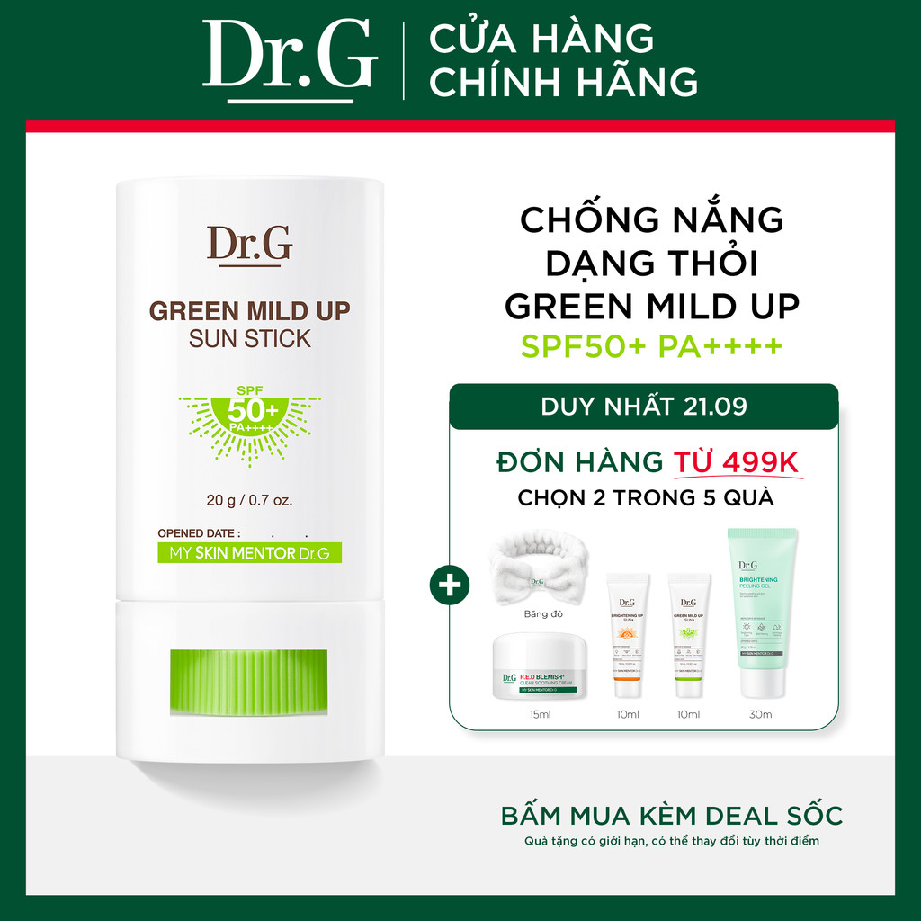 Chống nắng dạng thỏi Dr.G Mild Up Sun Stick DrG