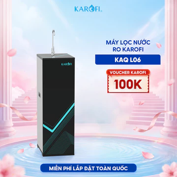 Máy lọc nước RO Mỹ 11 lõi Karofi KAQ-L06 - Bổ sung lõi Hydrogen Plus, RO Mỹ 50GPD, Cụm lõi Smax HP 6.0