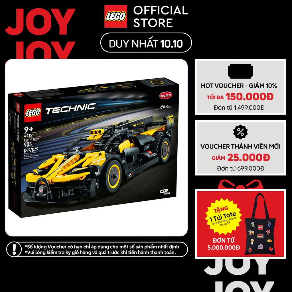 LEGO TECHNIC 42151 Siêu Xe Bugatti Bolide (905 Chi Tiết)
