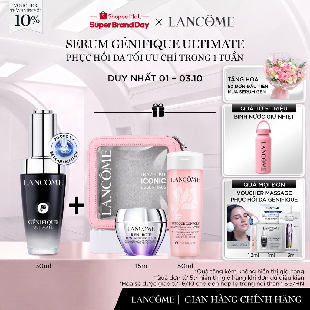Serum Phục Hồi Da Tối Ưu Trong 1 Tuần Lancome Genifique Ultimate 30ml