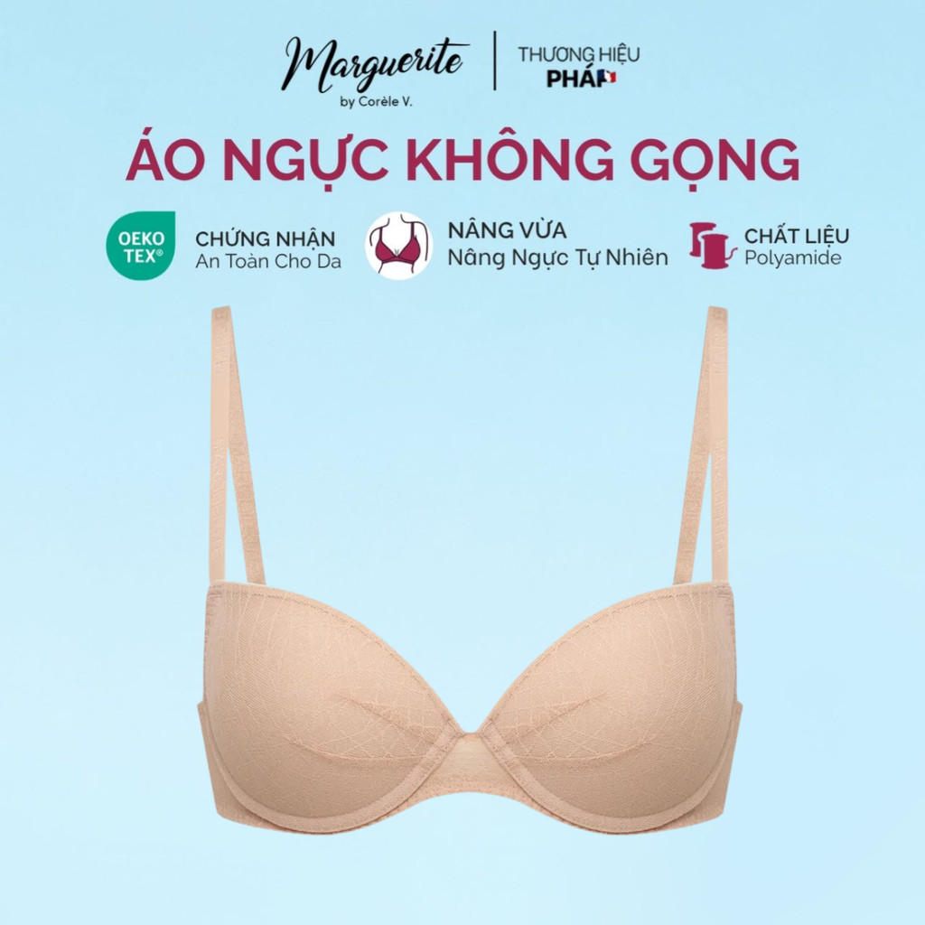 [XẢ KHO 75A-75B-80A-80B] Áo ngực nữ nâng vừa, không gọng, mút nâng 2cm, chuẩn an toàn quốc tế OEKO-TEX | CORÈLE 21170