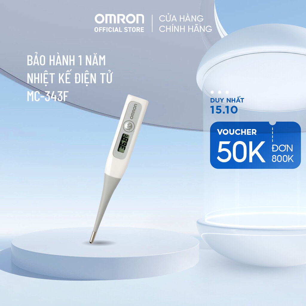 Bảo hành 1 Năm - Nhiệt kế điện tử Omron MC-343F