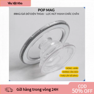 【COD】Giá đỡ từ tính Magsafe cho điện thoại, Popsocket nhỏ gọn, trong suốt, mở rộng tiện lợi, dễ tháo lắp