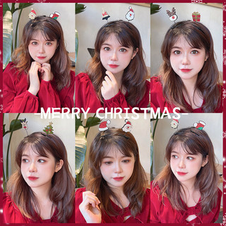 5 / 10 Chiếc Lễ Hội Giáng Sinh Quà Tặng Cắt Gạc Người Tuyết Kẹp Tóc Trẻ Em Kẹp Tóc Mũ Nón