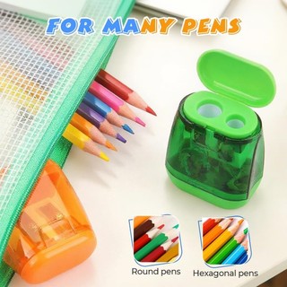 4 Máy Mài Bút Chì Có Nắp Nâng Cấp 2026 Máy Mài Lỗ Kép Máy Mài Cầm Tay Màu Thích Hợp Cho Trẻ Em Người Lớn Học Sinh Lớp Học Văn Phòng Tại Nhà nhựa di động nhỏ gọn chính xác phù hợp dùng cho gia đình căn hộ văn phòng và không gian nhỏ