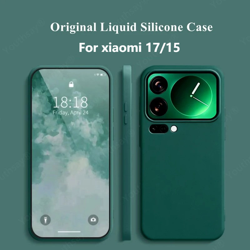 Ốp Lưng Mềm Silicon Siêu Mỏng Chống Sốc Cho Xiaomi 17 15T Pro Max Liquid Mềm TPU Ốp Điện Thoại Thay Thế Cho Xiaomi 17Pro 17ProMax 15TPro Ốp Điện Thoại Phụ Kiện