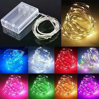 Đèn dây LED Pin AA, Đèn vòng hoa lấp lánh cổ tích LED, Đèn trang trí di động chống nước IP44, Ngoài trời trong nhà cho Giáng sinh, Ngày lễ, Đám cưới, Tiệc sinh nhật