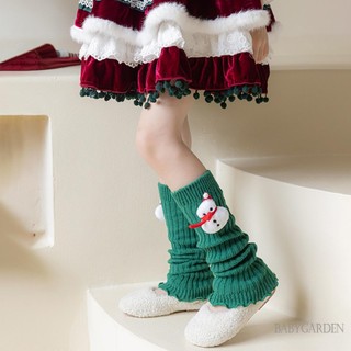 6-15 Tuổi Bé Gái Giáng Sinh Đan Chân Ấm Hơn Cắt Mũ Bắp Chân Bao Boot Tất Dạo Phố Cho Tiệc Hàng Ngày