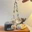 Treeling Delightful Hình Mèo Sang Trọng Dây Xích Điện Thoại Treo Phụ Kiện Túi Charm Nhẹ Móc Khóa Dây Đeo Cho Thú Cưng Những Người Yêu Thích