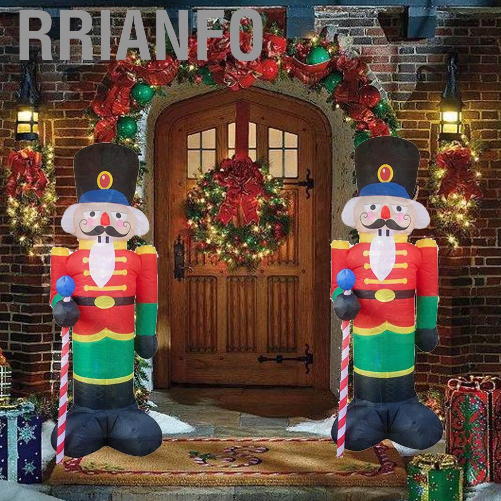 Rrianfo Rrianfo 8 Ft Kẹp Kẹp Giáng Sinh Bơm Hơi Ngày Lễ Trang Trí Nhà Cửa Đèn LED Ngoài Trời Đồ Trang Trí Quà Giáng Tiệc Năm Mới Cửa Hàng Trang Trí Sân Vườn