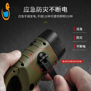 Đèn pin năng lượng mặt trời và quay tay - LED khẩn cấp đa chức năng cho cắm trại