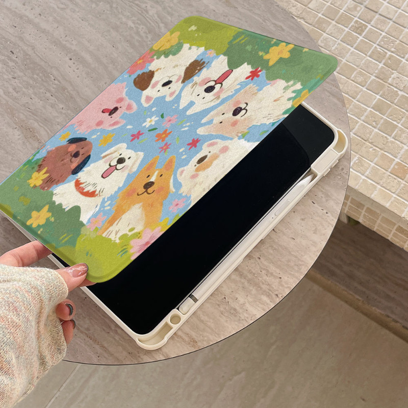 Ốp Bảo Vệ Cho iPad Thế Hệ Thứ 10 M4 2024 pro11 air 13 inch Air2 Gen7 Gen8 Gen9 2025 A16 gen11th M2 Air6 M3 Air7 Gen5 / 6 Mini4 / 5 / 6 air 11 Air4 / air5 pro 12.9 360 độ